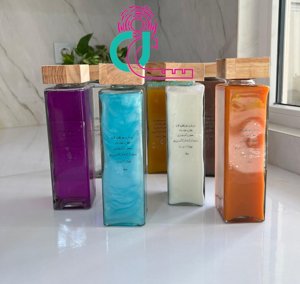 بطری آب درب چوبی