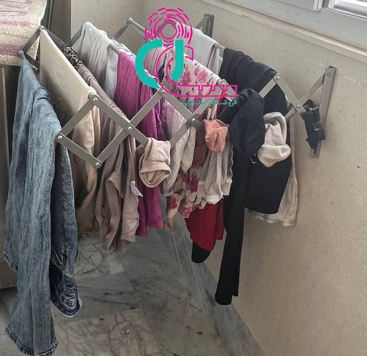 رخت آویز تاشو فلزی (برند رنگین کمان )