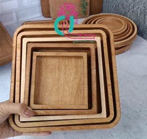 ست پنج تیکه چوبی (مربع)