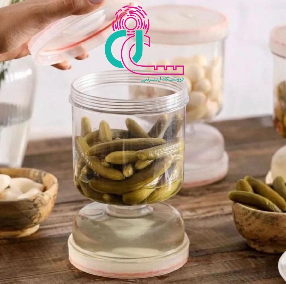 ظرف ترشیجات ساعت شنی