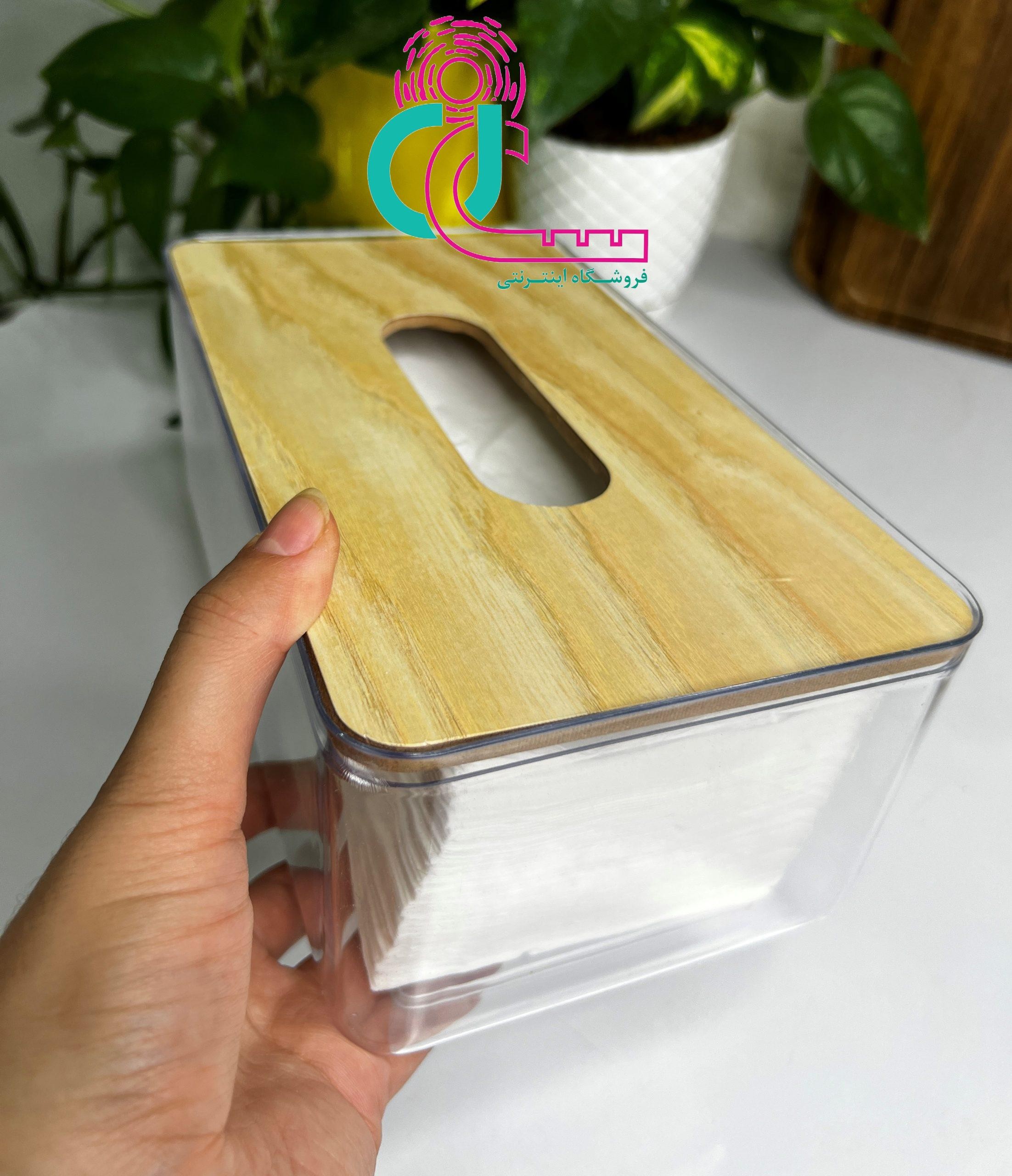 جا دستمالی اکرولیک شفاف