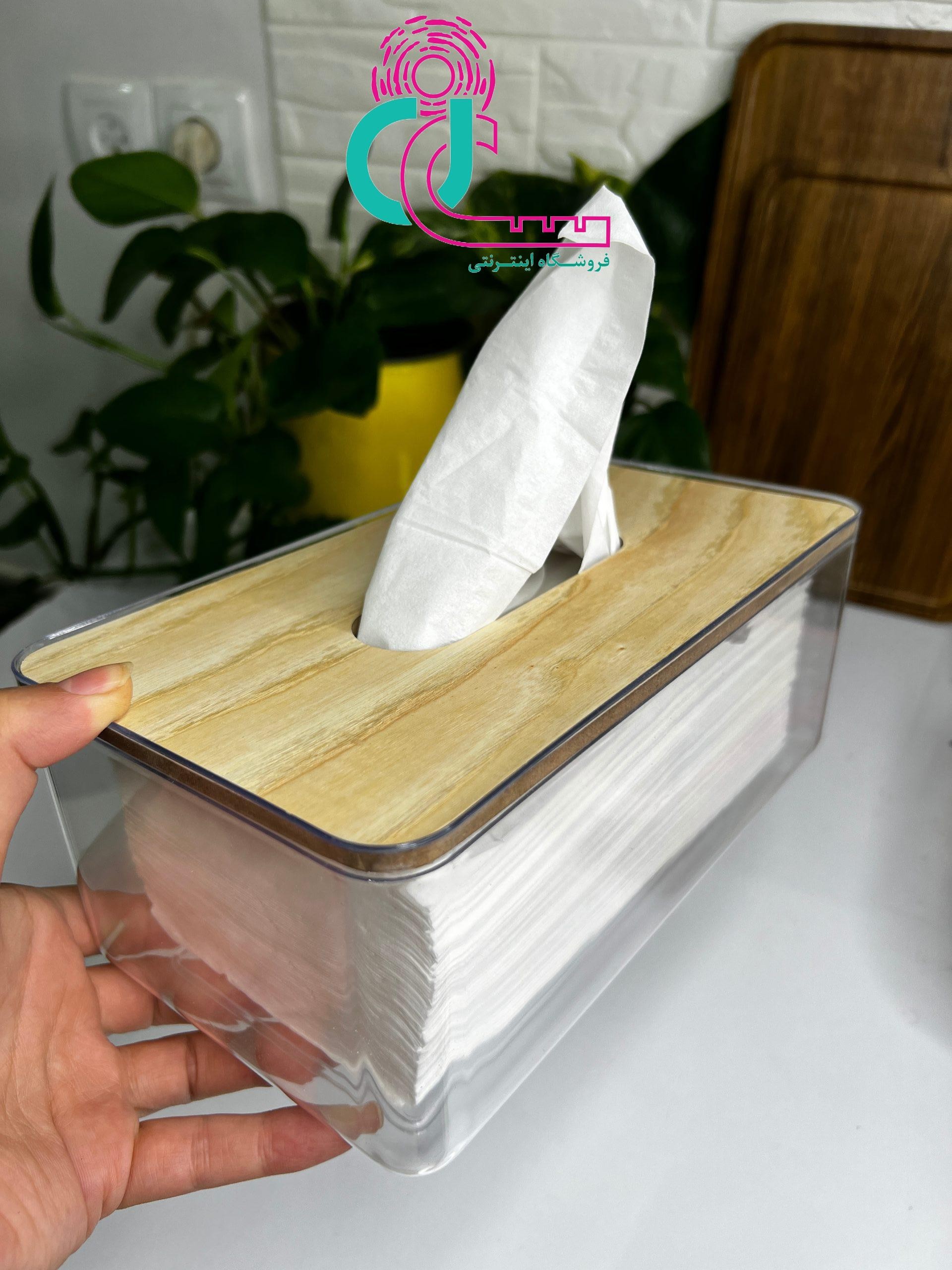 جا دستمالی اکرولیک شفاف