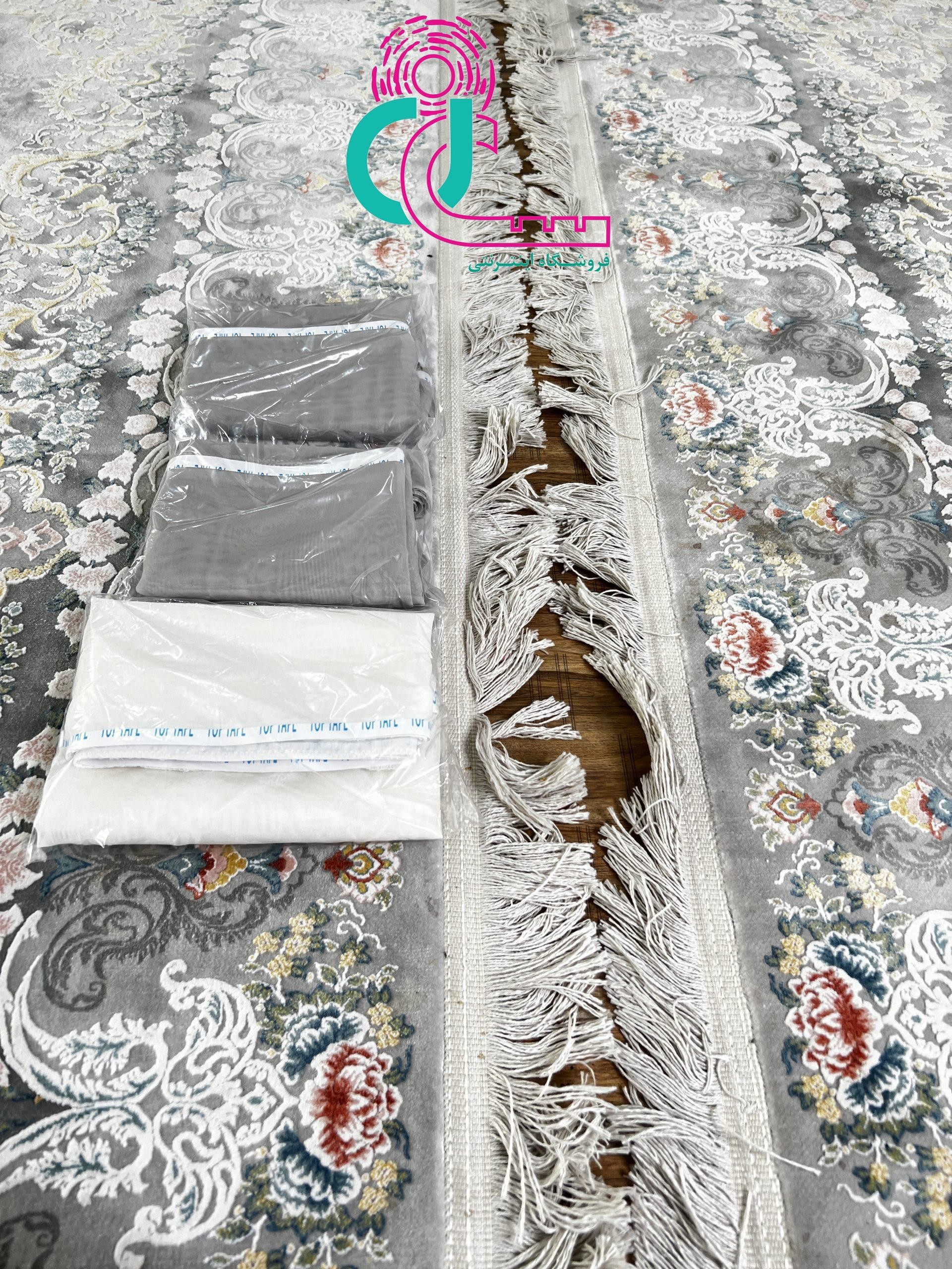 محافظ ریشه فرش 9 متری(یک جفت) (سفید)