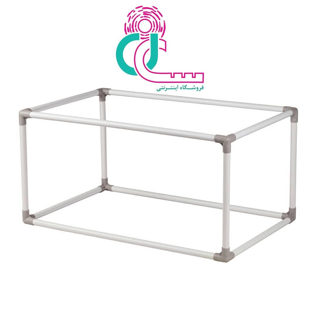 باکس اسکلت دار پارچه ای سایز ۱ (تارتان سفید)