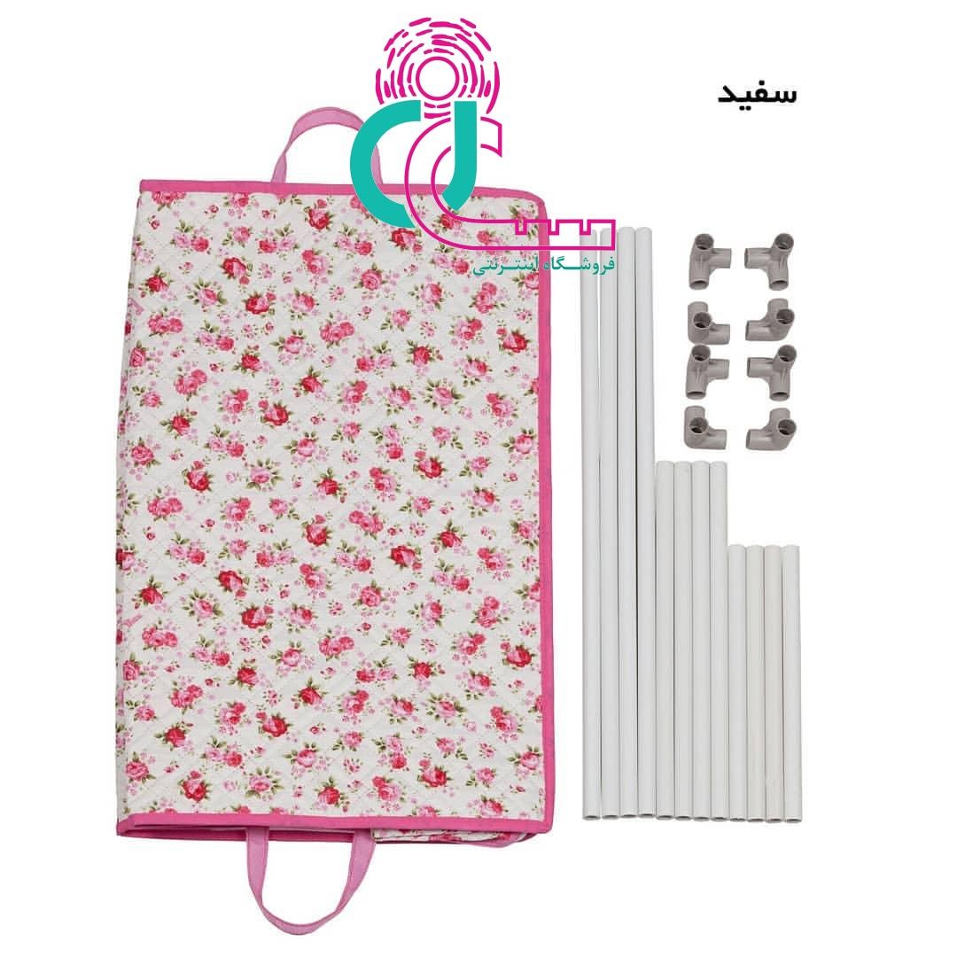 باکس اسکلت دار پارچه ای سایز ۱ (تارتان سفید)